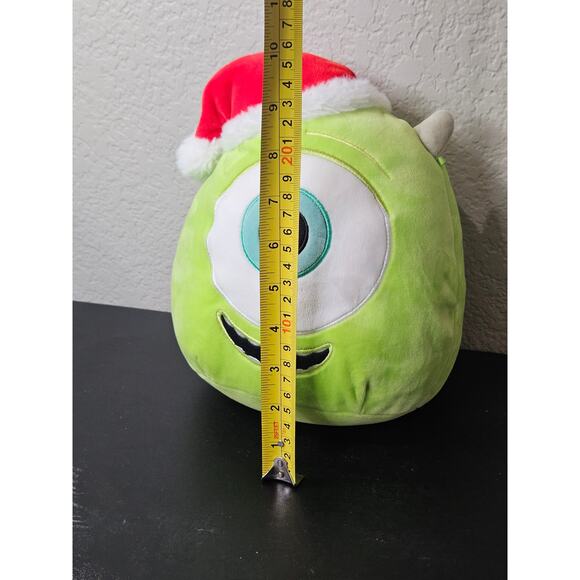 Squishmallow Monsters Inc Mike WAZOWSKI Plush Santa Hat Christmas Disney 10" - Picture 4 of 8